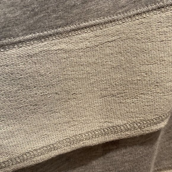 Bebe Gray and White Cascading Cardigan Style Top Size Medium - Picture 6 of 9